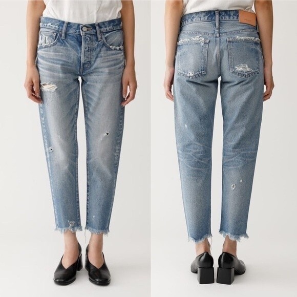 Moussy Vintage Kelley Skinny Distressed Jeans Size 26 - Picture 3 of 14